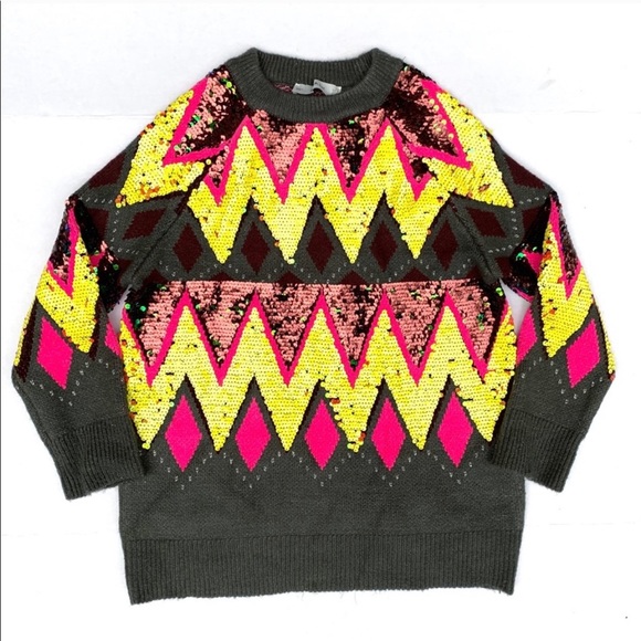 ▪️SOLD▪️Zara S limited edition color change sequin sweater - Picture 3 of 5